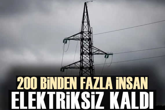 ABD de olumsuz hava koşulları nedeniyle 200 binin üzerinde kişi elektriksiz kaldı