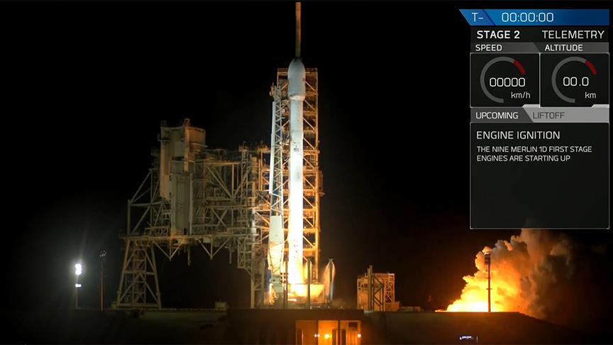 Falcon 9 roketi uzaya fırlatıldı