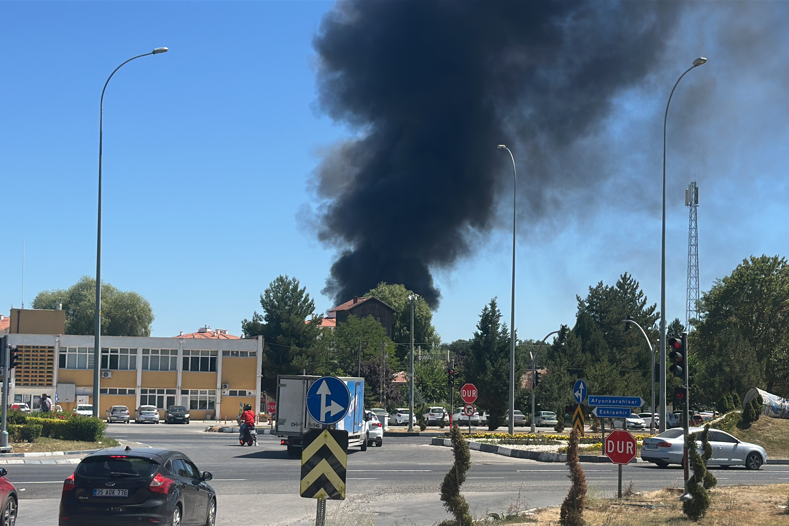 Hava Er Eğitim Tugay Komutanlığı’nda yangın