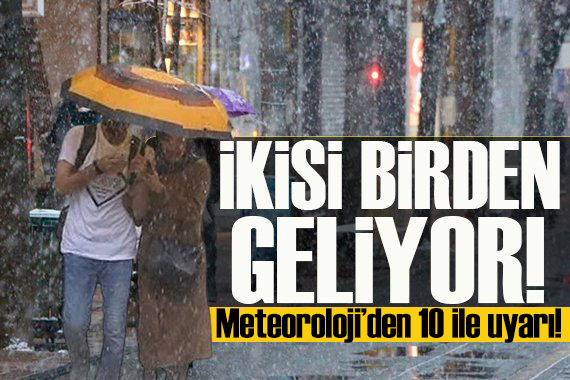 Meteoroloji den 10 ilde gök gürültülü sağanak yağış uyarısı