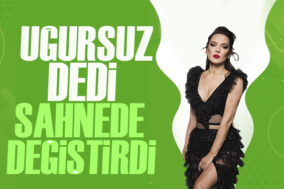 Demet Akalın  uğursuz  dedi, sahnede ayakkabısını değiştirdi!