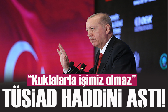 Erdoğan dan TÜSİAD açıklaması: Haddini aştı!