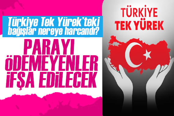 Türkiye Tek Yürek teki bağış paralarını ödemeyenler ifşa edilecek