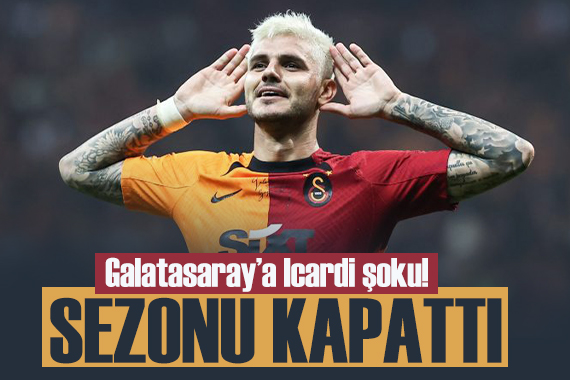 Galatasaray a büyük şok! Icardi sezonu kapattı!