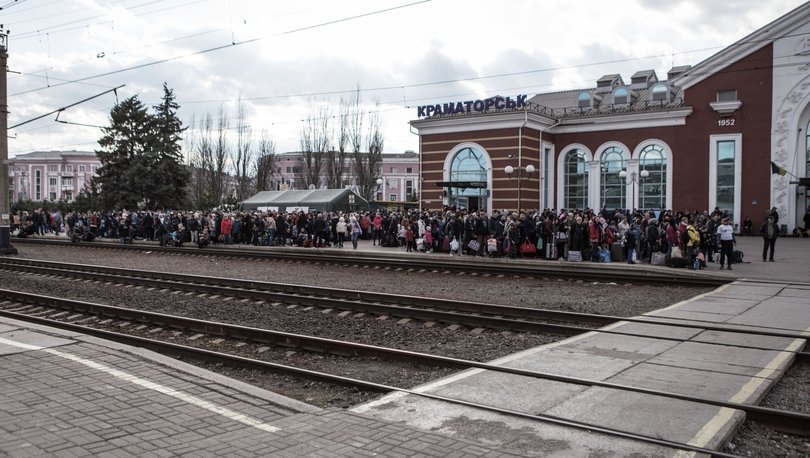 Ukrayna da tren istasyonuna saldırı!