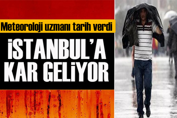 Uzman isim uyardı: İstanbul a kar yağışı geliyor
