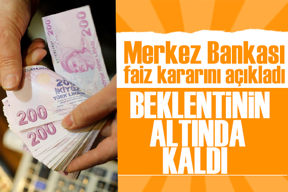 Merkez Bankası politika faizini yüzde 17,5 e yükseltti