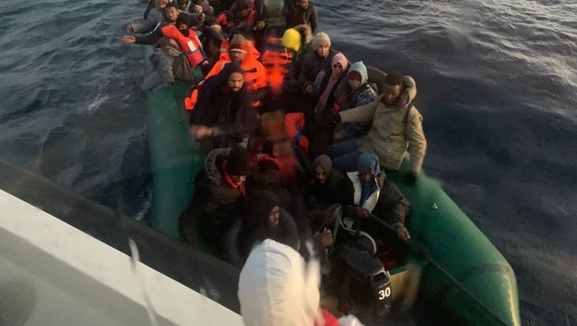 Çanakkale de 93 göçmen kurtarıldı