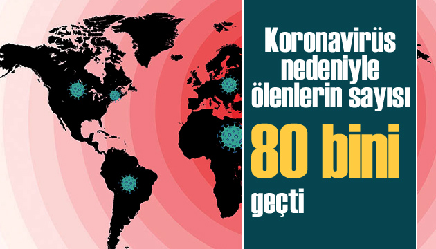 Koronavirüs nedeniyle ölenlerin sayısı 80 bini geçti!