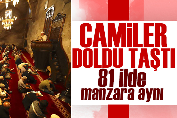 Camiler doldu taştı: Yurdun dört bir yanında binlerce kişi bayram namazında buluştu