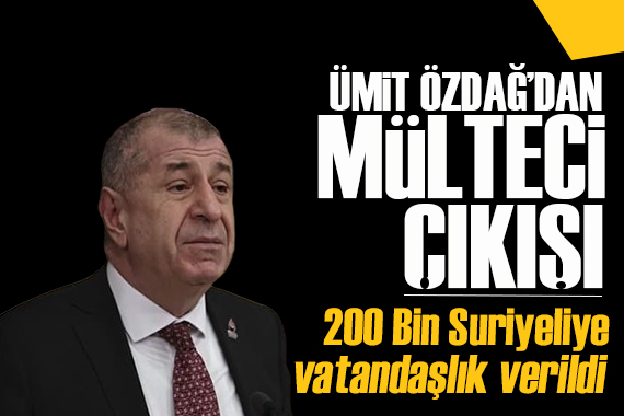 Ümit Özdağ: 1 milyon kişinin dönmesi aslında hayal!