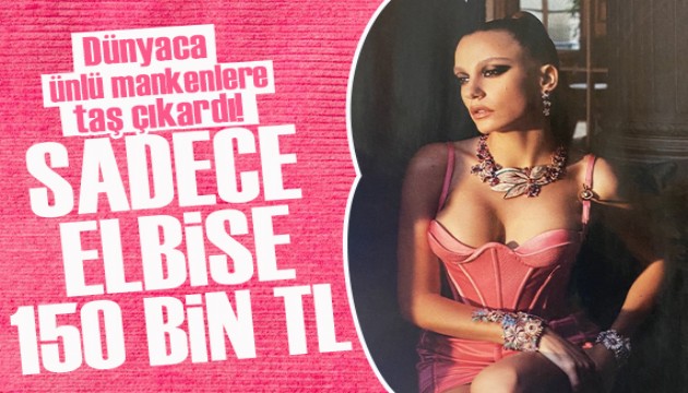Serenay Sarıkaya 150 bin TL'lik elbise giydi: Gözleri kamaştırdı!