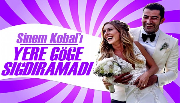 Kenan İmirzalıoğlu karısı Sinem Kobal'ı yere göğe sığdıramadı!