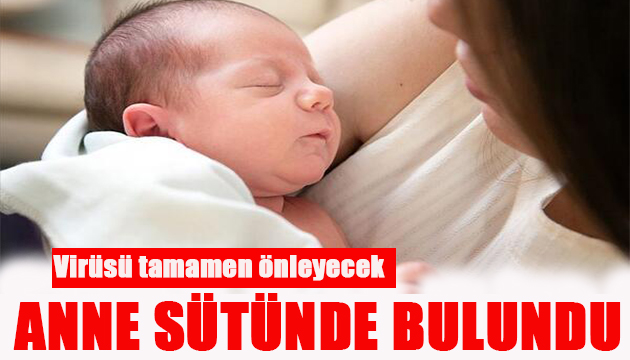 Virüsü tamamen önleyecek: Anne sütünde bulundu!