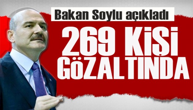 Bakan Soylu açıkladı: Kocaeli'de Kökünü Kurutma Operasyonu: 269 kişi gözaltında