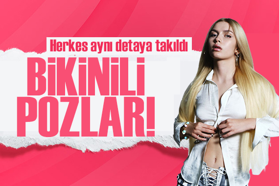 Aleyna Tilki den bikinili pozlar! Herkes o detaya takıldı