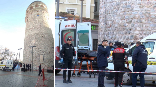 Galata Kulesi nde intihar! 22 yaşındaki genç hayatını kaybetti