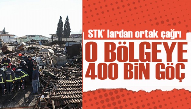 O bölgeye 400 bin göç! STK'lardan ortak çağrı