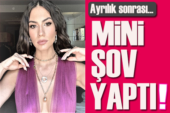 Ayrılık sonrası, Demet Özdemir mini şortuyla poz verdi!