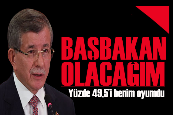 Davutoğlu ndan Erdoğan a çıkış: Yüzde 49,5 benim oyumdu