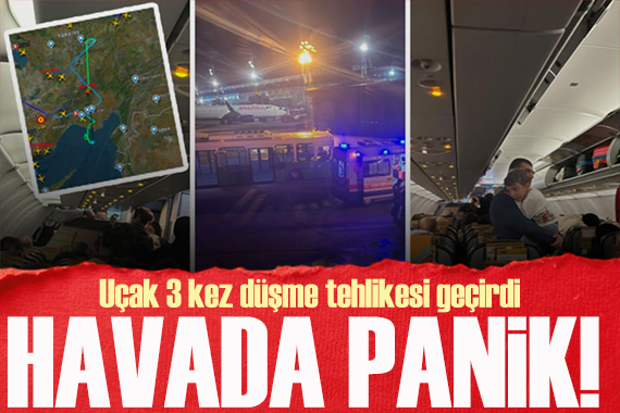 3 kez düşme tehlikesi geçiren uçak Kayseri ye zorunlu iniş yaptı