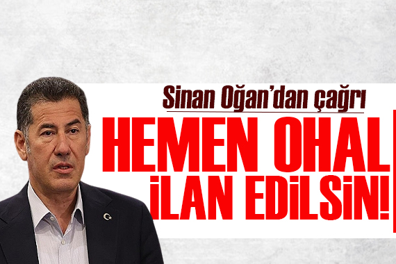İran ın saldırısı sonrasında Sinan Oğan dan hükümete çağrı!