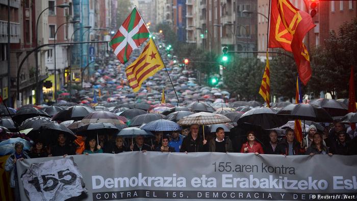 Basklardan Katalanlara destek
