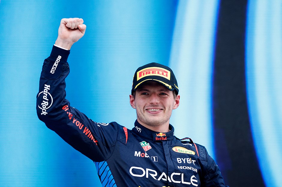 İspanya da zafer Max Verstappen in