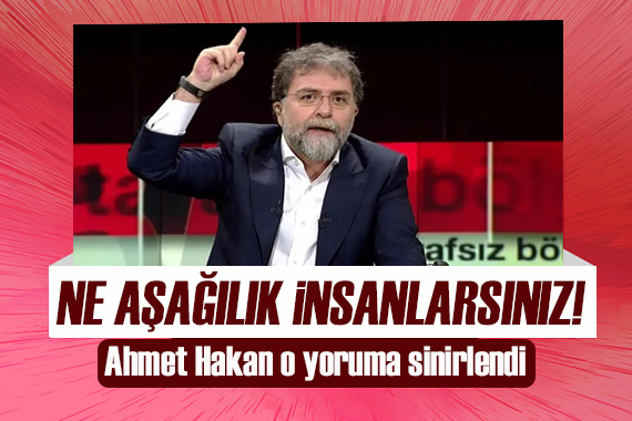 Ahmet Hakan izleyici yorumuna sinirlendi: Manyak mısın nesin ya