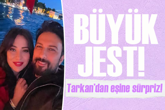Tarkan dan eşi Pınar Tevetoğlu na evlilik yıl dönümüne özel büyük jest!