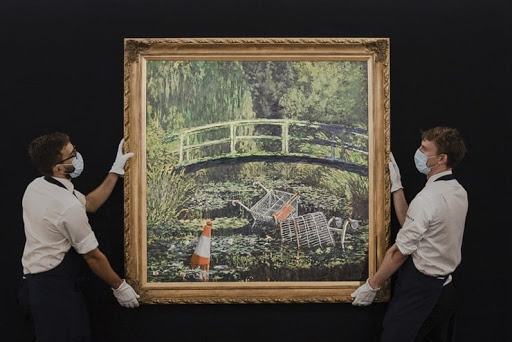 Banksy tablosuna servet verdiler!