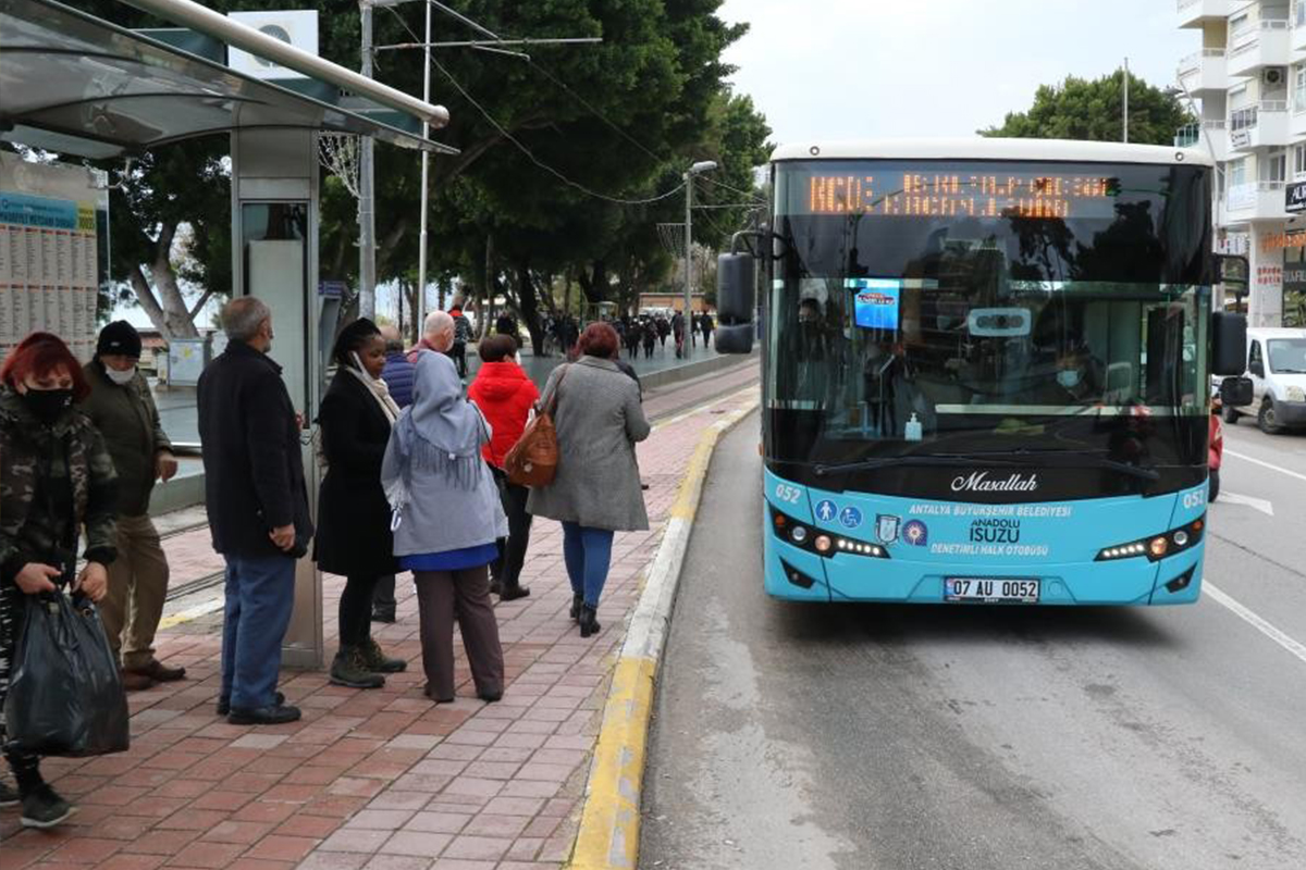 Antalya da toplu taşımaya yüzde 28 zam
