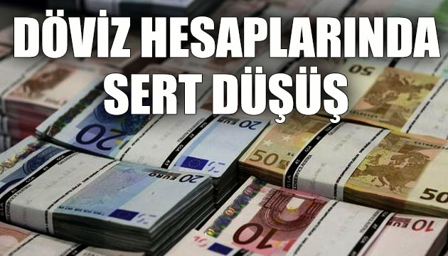 Döviz hesaplarında 10 ayın en sert düşüşü!