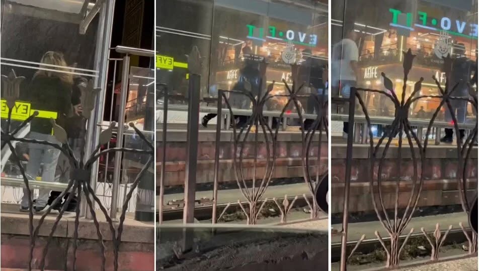 Tramvayda taciz iddiasına dayak
