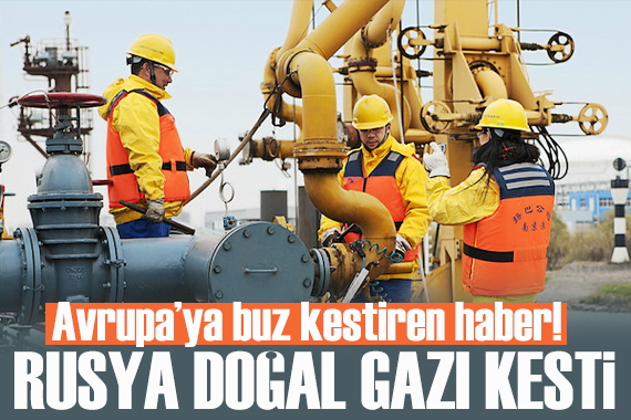 Avrupa ya buz kestiren haber: Rusya doğalgazı kesti