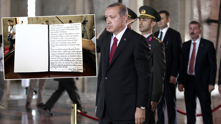 Erdoğan ın Anıtkabir mesajı