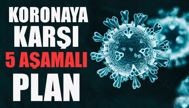 Koronaya karşı 5 aşamalı önlem planı