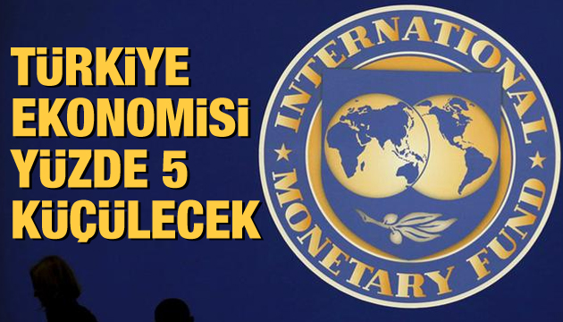 IMF den Türkiye açıklaması: 2020 de yüzde 5 küçülecek