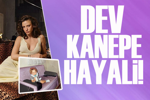 Serenay Sarıkaya nın dev leopar desenli kanepe hayali