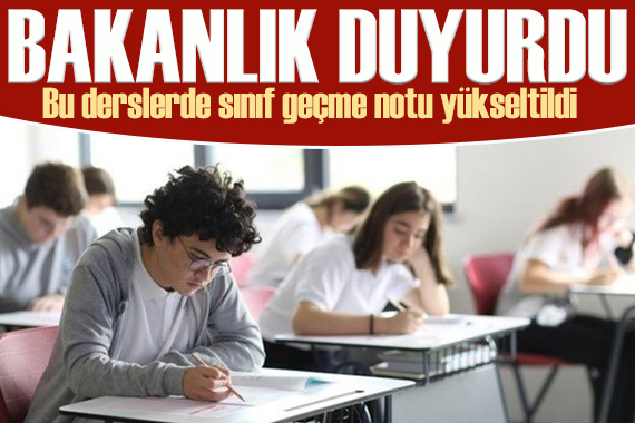 Bakan Tekin açıkladı: Bu derslerde sınıf geçme notu 70 e yükseltildi