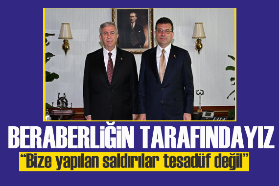 İmamoğlu ndan Mansur Yavaş a ziyaret: Biz kutuplaşmanın değil beraberliğin tarafındayız