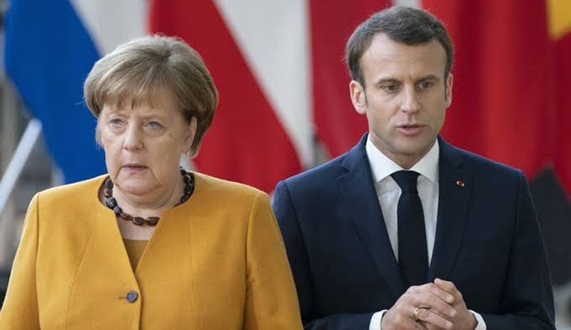 Merkel den Macron a  NATO  tepkisi