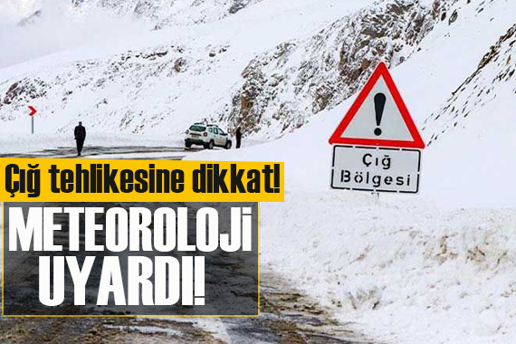 Meteoroloji o bölgeleri uyardı: Çığ tehlikesine dikkat!