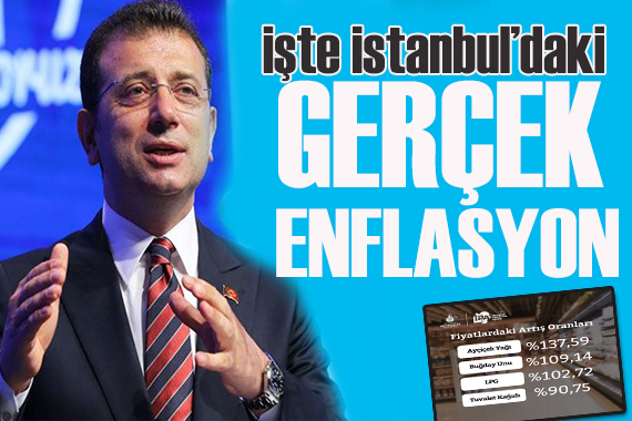 İmamoğlu, İstanbul daki gerçek enflasyonu paylaştı
