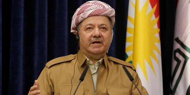 Barzani resti çekti