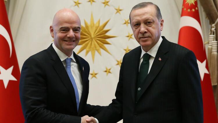 Erdoğan, FIFA Başkanı Infantino ile görüştü