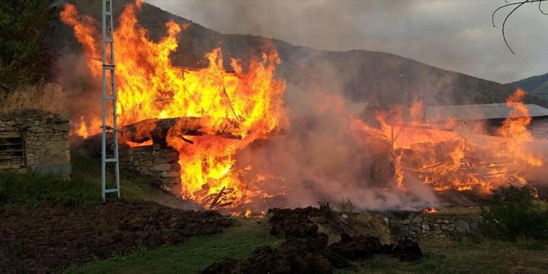 Erzurum da büyük yangın!