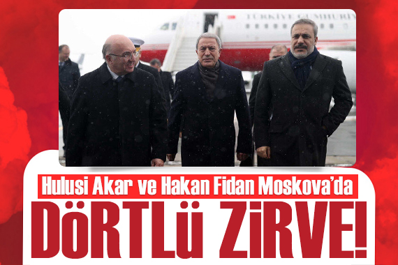 Hulusi Akar ve Hakan Fidan Moskova da