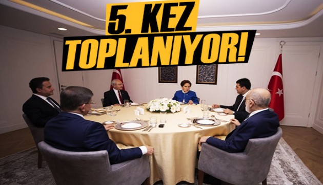 6'lı masa yeniden toplanıyor!