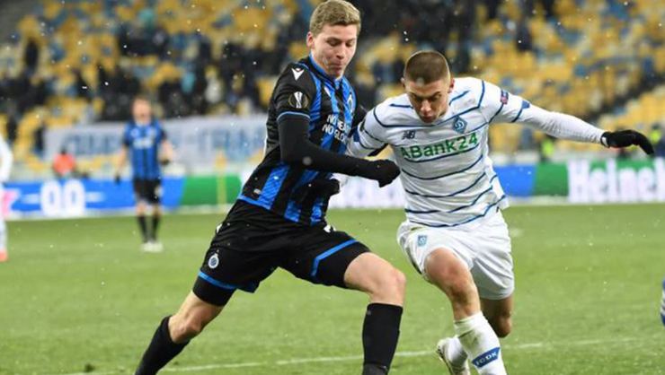 Dinamo Kiev ile Club Brugge 1-1 berabere kaldı